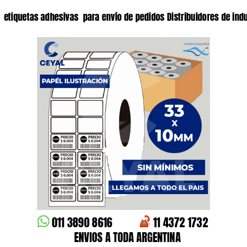 etiquetas adhesivas  para envío de pedidos Distribuidores de indumentaria