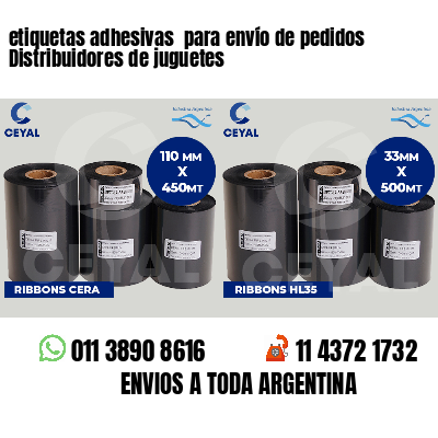 etiquetas adhesivas  para envío de pedidos Distribuidores de juguetes