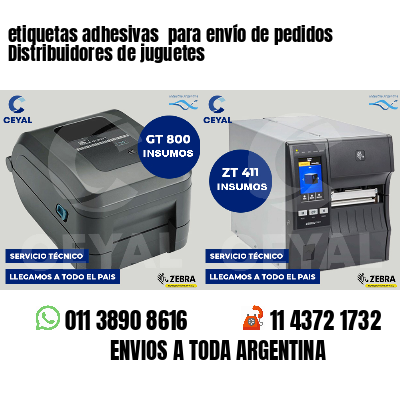 etiquetas adhesivas para envío de pedidos Distribuidores de juguetes