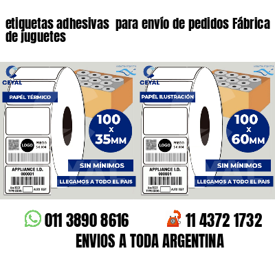 etiquetas adhesivas para envío de pedidos Fábrica de juguetes