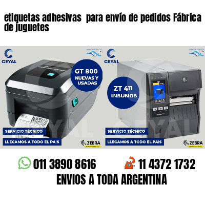 etiquetas adhesivas para envío de pedidos Fábrica de juguetes