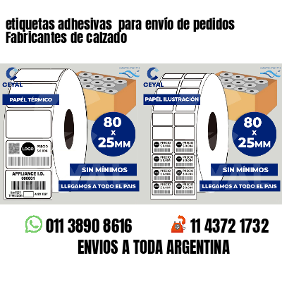 etiquetas adhesivas  para envío de pedidos Fabricantes de calzado