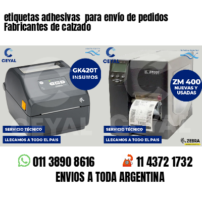 etiquetas adhesivas  para envío de pedidos Fabricantes de calzado