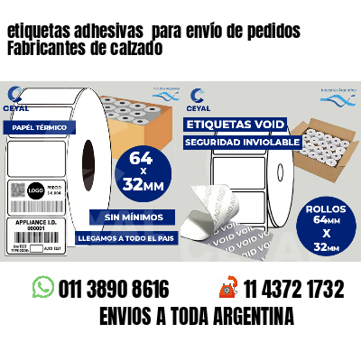 etiquetas adhesivas  para envío de pedidos Fabricantes de calzado