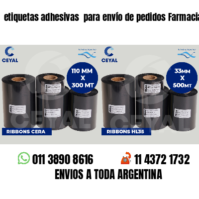 etiquetas adhesivas  para envío de pedidos Farmacias