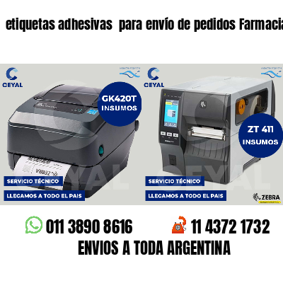 etiquetas adhesivas  para envío de pedidos Farmacias