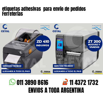 etiquetas adhesivas para envío de pedidos Ferreterías