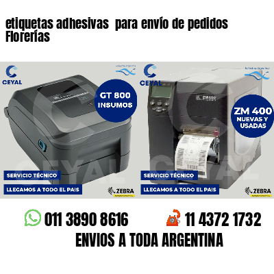 etiquetas adhesivas  para envío de pedidos Florerías