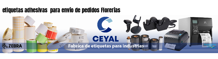 etiquetas adhesivas  para envío de pedidos Florerías