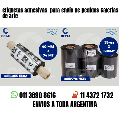 etiquetas adhesivas  para envío de pedidos Galerías de arte