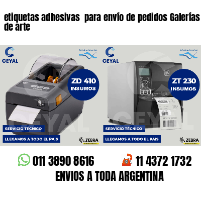 etiquetas adhesivas  para envío de pedidos Galerías de arte