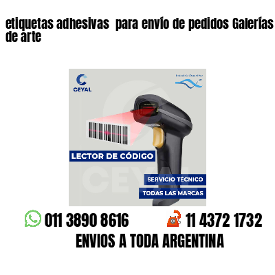 etiquetas adhesivas  para envío de pedidos Galerías de arte