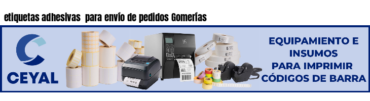 etiquetas adhesivas  para envío de pedidos Gomerías