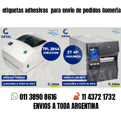 etiquetas adhesivas para envío de pedidos Gomerías
