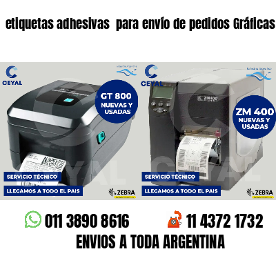 etiquetas adhesivas  para envío de pedidos Gráficas
