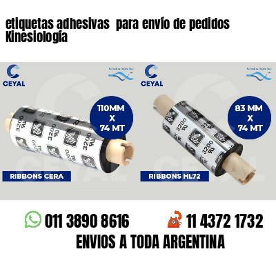 etiquetas adhesivas  para envío de pedidos Kinesiología