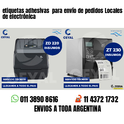 etiquetas adhesivas para envío de pedidos Locales de electrónica