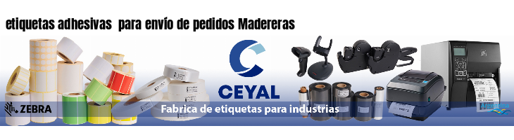 etiquetas adhesivas  para envío de pedidos Madereras