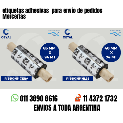 etiquetas adhesivas  para envío de pedidos Mercerías