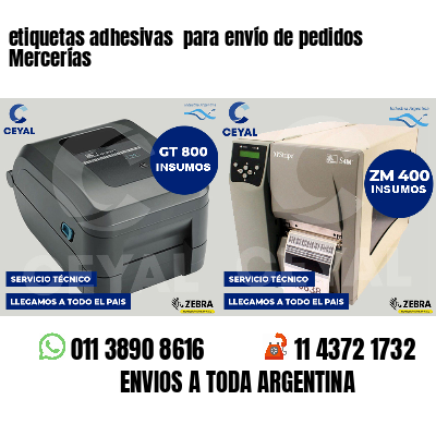 etiquetas adhesivas  para envío de pedidos Mercerías