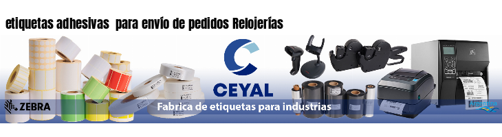 etiquetas adhesivas  para envío de pedidos Relojerías
