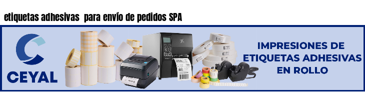 etiquetas adhesivas  para envío de pedidos SPA