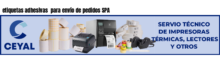 etiquetas adhesivas  para envío de pedidos SPA