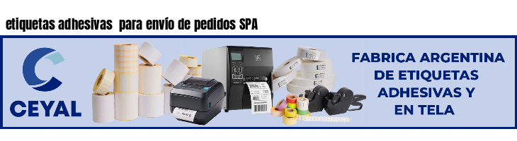 etiquetas adhesivas  para envío de pedidos SPA