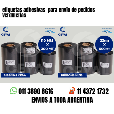 etiquetas adhesivas  para envío de pedidos Verdulerías
