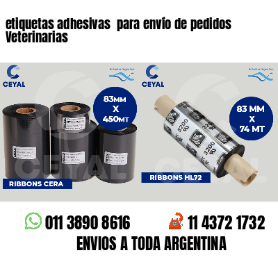 etiquetas adhesivas  para envío de pedidos Veterinarias