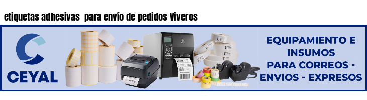 etiquetas adhesivas  para envío de pedidos Viveros