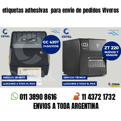 etiquetas adhesivas  para envío de pedidos Viveros