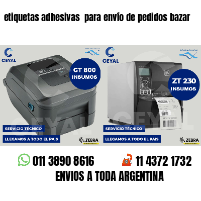 etiquetas adhesivas para envío de pedidos bazar