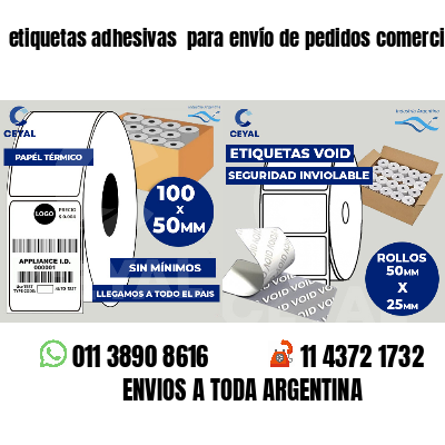 etiquetas adhesivas  para envío de pedidos comercios