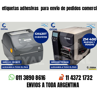 etiquetas adhesivas  para envío de pedidos comercios