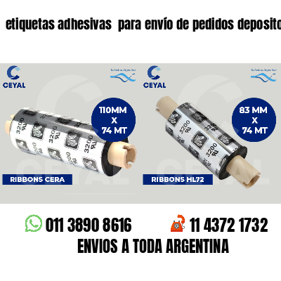 etiquetas adhesivas  para envío de pedidos depositos
