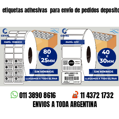 etiquetas adhesivas  para envío de pedidos depositos