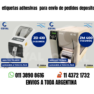 etiquetas adhesivas  para envío de pedidos depositos