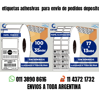 etiquetas adhesivas  para envío de pedidos depositos