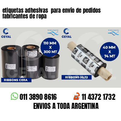 etiquetas adhesivas  para envío de pedidos fabricantes de ropa