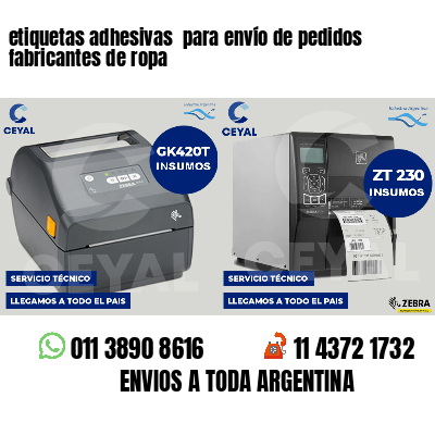 etiquetas adhesivas para envío de pedidos fabricantes de ropa