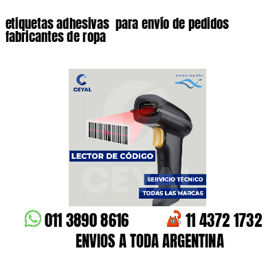 etiquetas adhesivas para envío de pedidos fabricantes de ropa