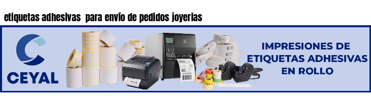 etiquetas adhesivas  para envío de pedidos joyerias