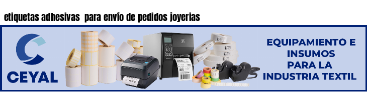 etiquetas adhesivas para envío de pedidos joyerias