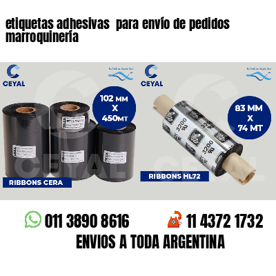 etiquetas adhesivas  para envío de pedidos marroquinería