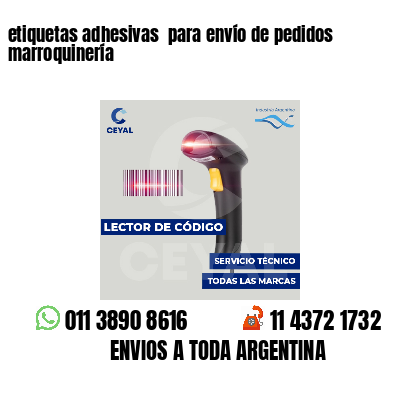 etiquetas adhesivas  para envío de pedidos marroquinería