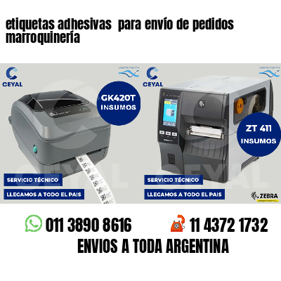 etiquetas adhesivas para envío de pedidos marroquinería