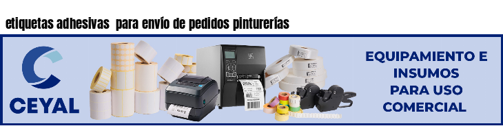 etiquetas adhesivas  para envío de pedidos pinturerías