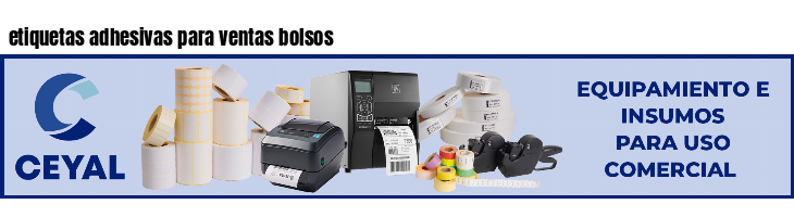 etiquetas adhesivas para ventas bolsos