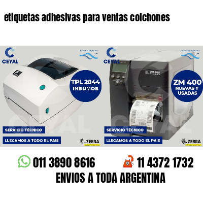 etiquetas adhesivas para ventas colchones